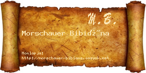Morschauer Bibiána névjegykártya